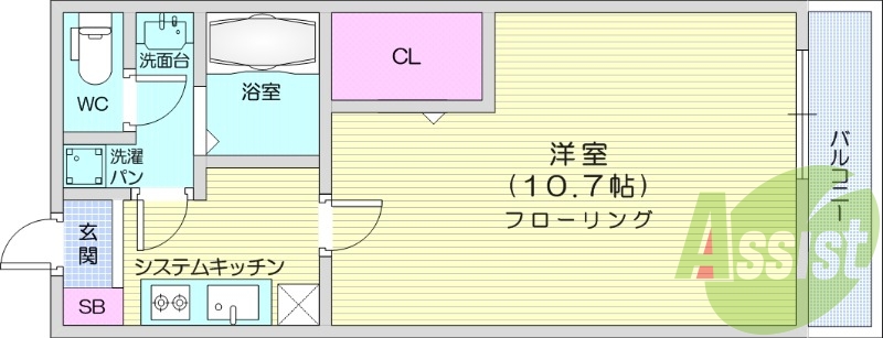 3階の間取り図