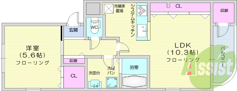 1ＬＤＫ、エアコン、独立洗面台、トランクルーム