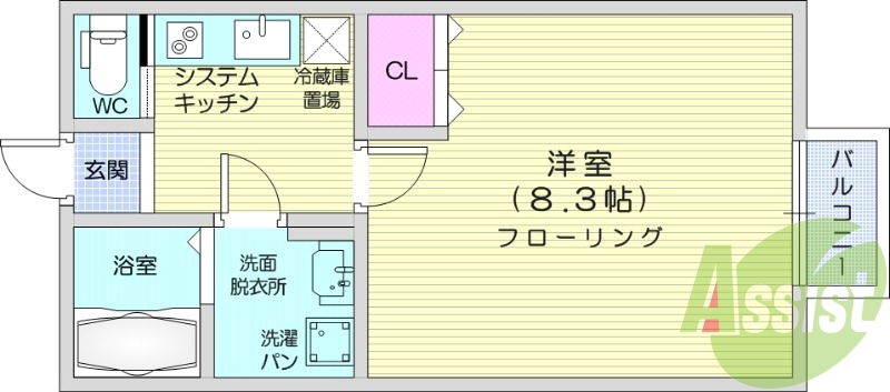1K、温水洗浄便座、追い焚き機能、インターネット使用無料