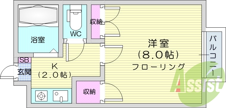 １K、ペット相談、温水洗浄便座、最上階、南向き