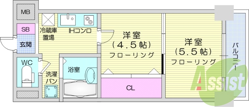 3階の間取り図