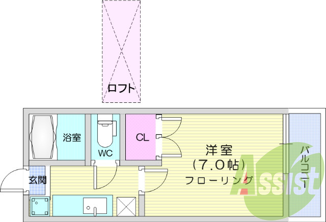2階の間取り図