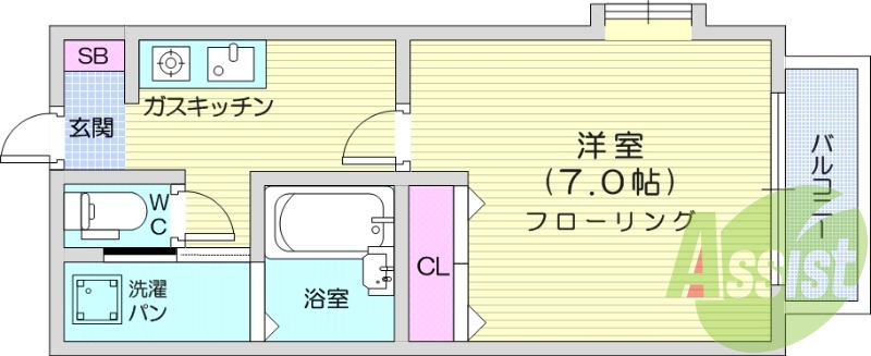 1階の間取り図