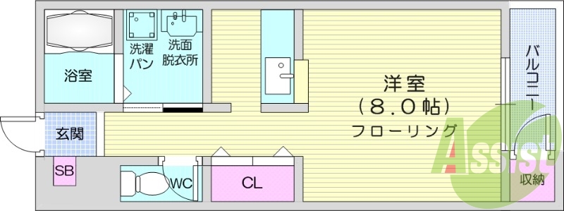 1階の間取り図