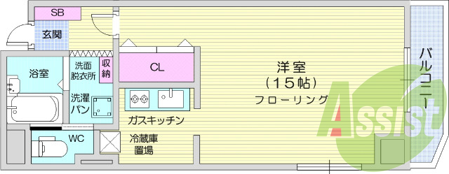 お写真は606号室のものです。参考にしてくださいませ。