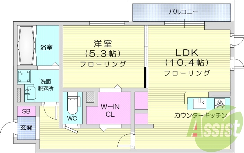 １LDK、エアコン２基、ホームセキュリティ