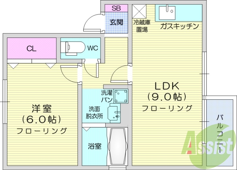 2階の間取り図