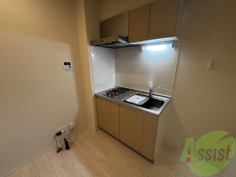 キッチンはガスなので火加減の調整がしやすそうです。 キッチンはガスなので火加減の調整がしやすそうです。