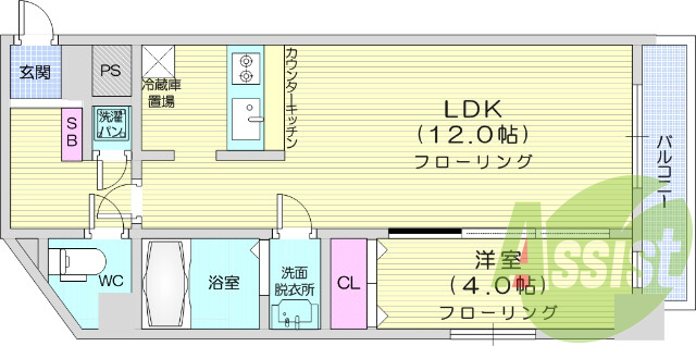 1LDK、カウンターキッチン、防犯カメラ、温水洗浄便座