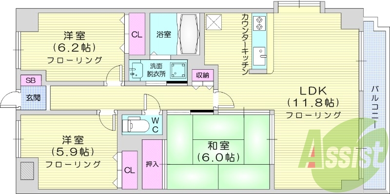 3ＬＤＫ、システムキッチン、追い焚き、シャンプードレッサー