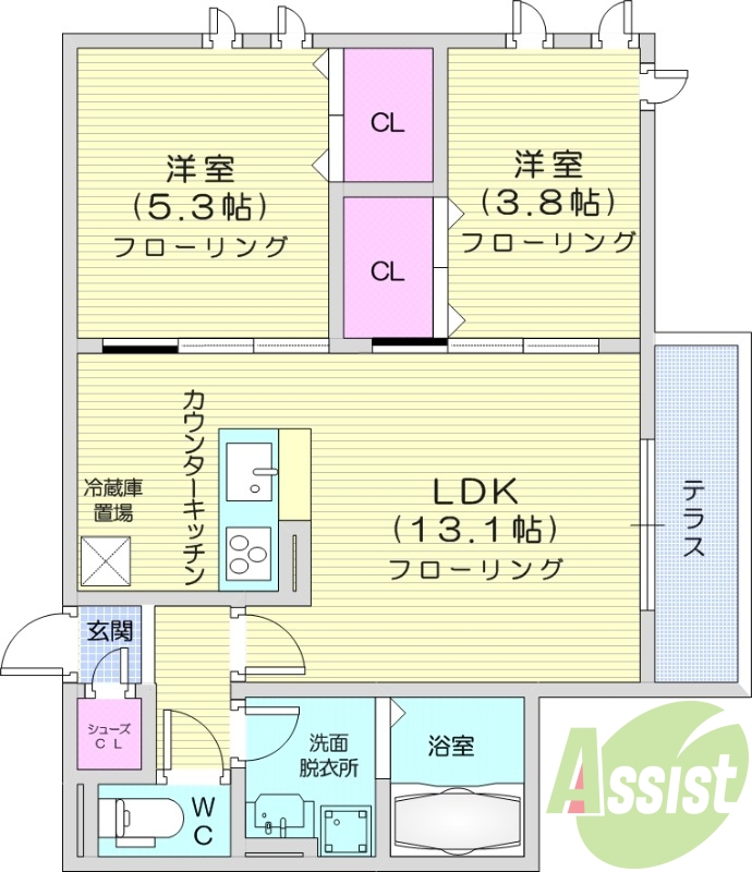 ※建築中※　インターネット無料　ペット飼育可能　都市ガス