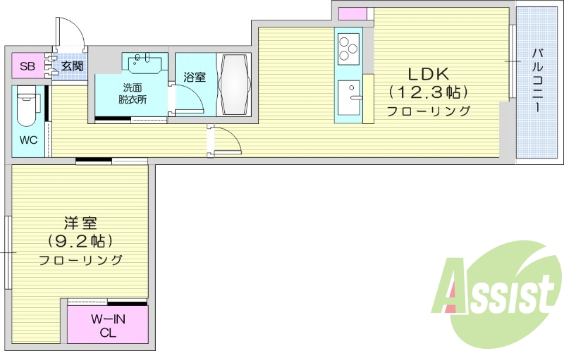 １LDK、ペット可、楽器可、エアコン2台
