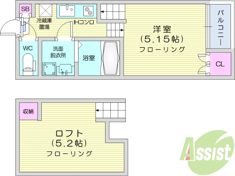 1K　追い焚き機能　独立洗面台　インターネット無料