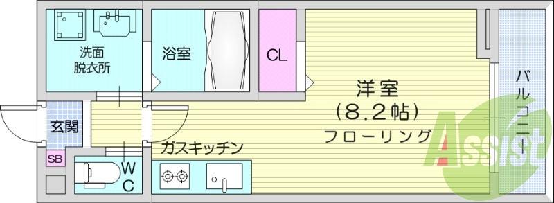 １R、ネット使用料無料、追い焚き、洗髪洗面化粧台、エアコン