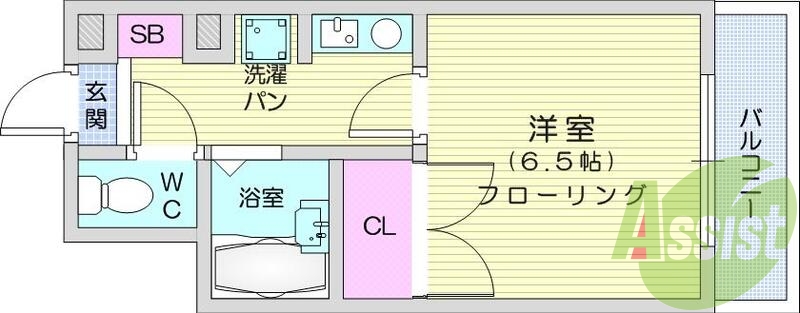 1K、オール電化、オートロック、IHヒーター、ミニ冷蔵庫