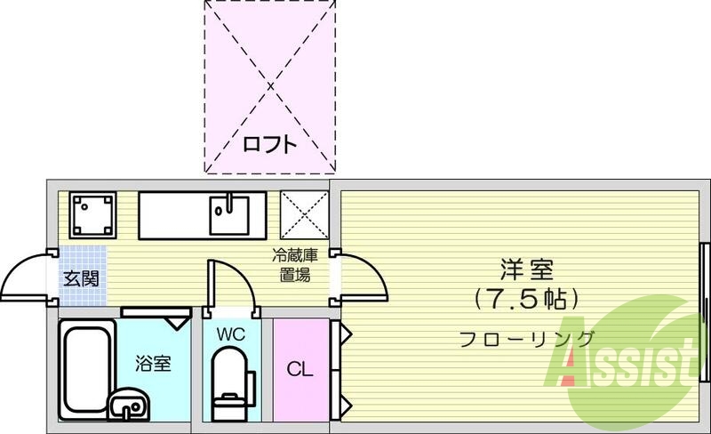 1階の間取り図