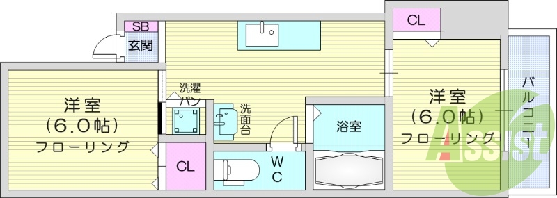 2K、シャンプードレッサー、ウォシュレット、エアコン