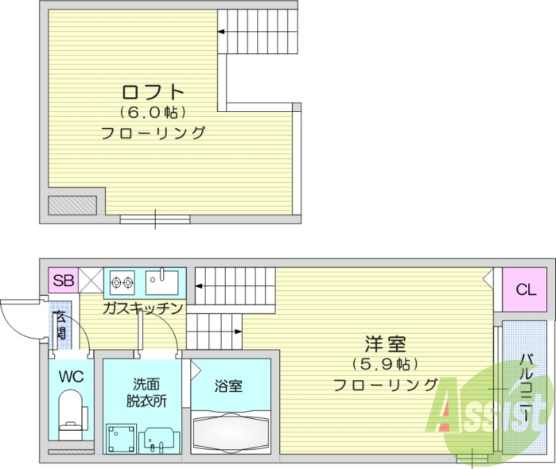 1K インターネット開通 浴室乾燥機 独立洗面台 給湯機