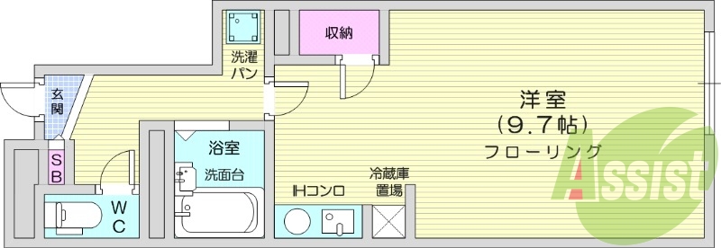 写真は別室です。1R、エアコン、浴室乾燥、収納