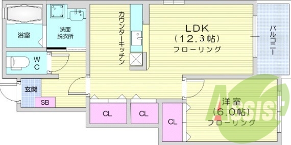 １LDK、追い焚き機能、浴室乾燥機、インターネット無料