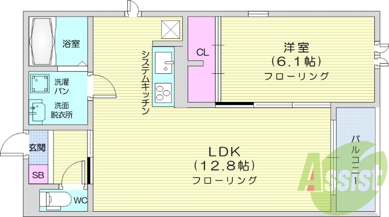 1LDK、セコムセキュリティ、防犯カメラ、オートロック