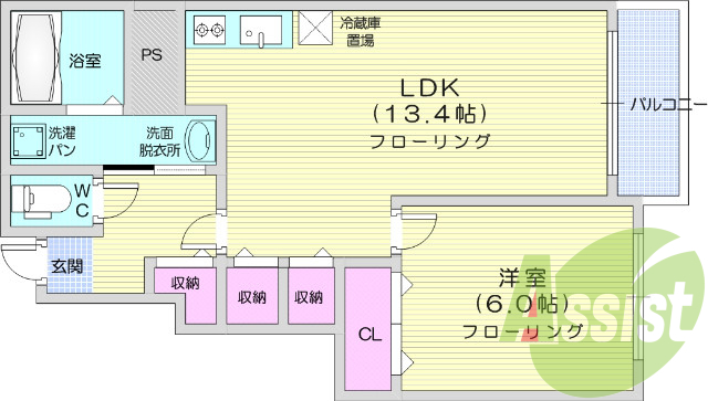 １LDK、浴室乾燥、全室エアコン、独立洗面台、モニターホン