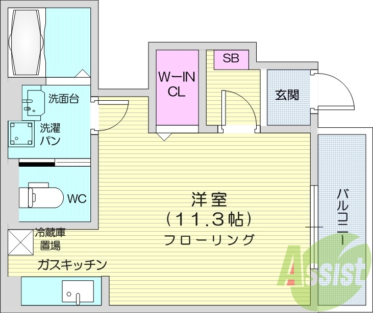 お写真は103号室のものです。参考にしてくださいませ。