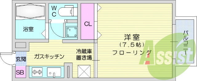 1*、モニター付きインターホン、エアコン