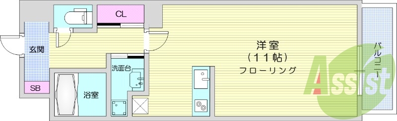 1R、インターネット無料、浴室乾燥機、追い焚き
