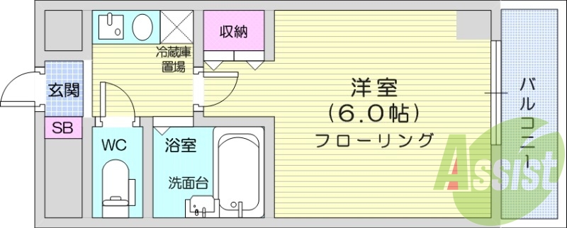 4階の間取り図