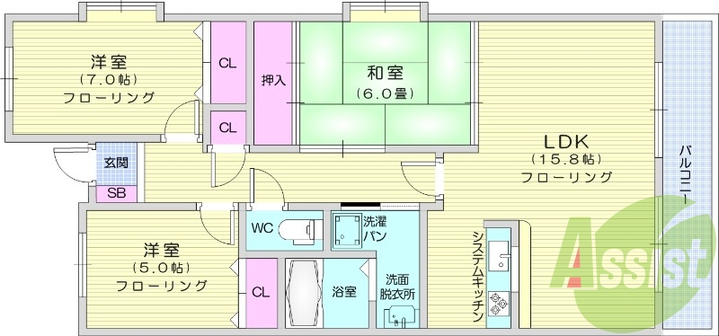 オートロック、エアコン、追い焚き、宅配ボックス