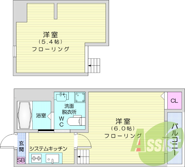１K、インターネット無料、浴室乾燥機、オートロック。
