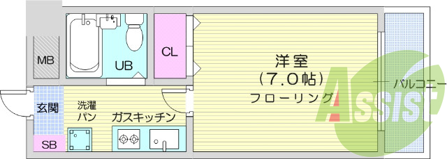 お写真は805号室のものです。参考にしてくださいませ。