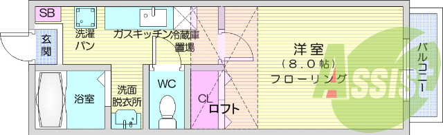 1階の間取り図