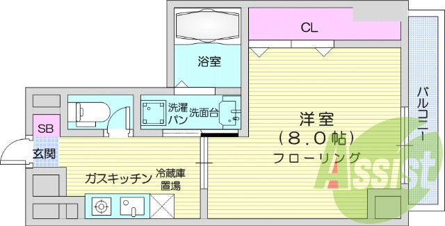 2階の間取り図