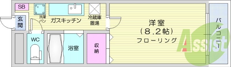 2階の間取り図
