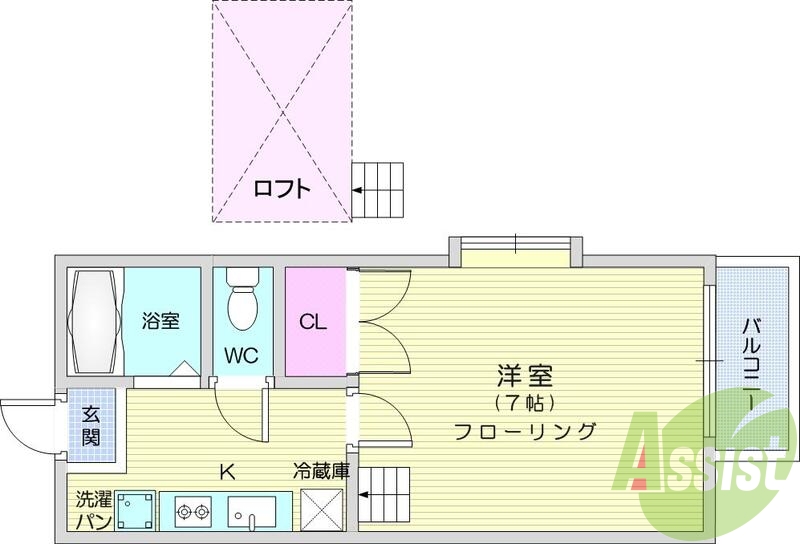 1階の間取り図