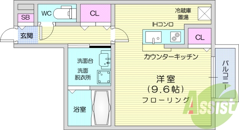 1R、独立洗面台、浴室乾燥機、追い炊き機能、ネット無料