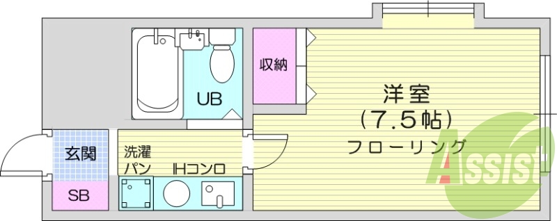 オール電化、オートロック、１K、分譲タイプ、