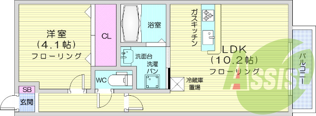 2階の間取り図