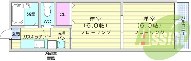 1階の間取り図