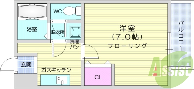 2階の間取り図