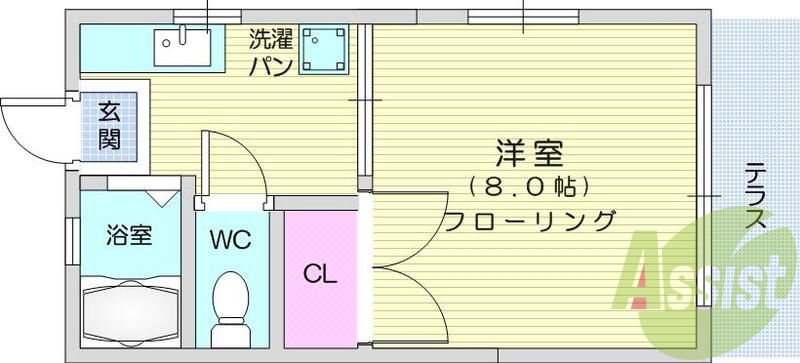 2階の間取り図