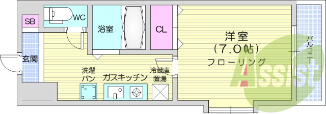 4階の間取り図