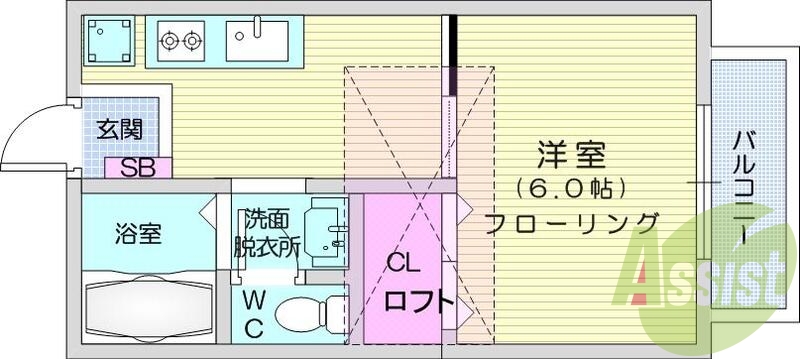 １Ｋ、システムキッチン、ＴＶつきインターホン、温水洗浄便座