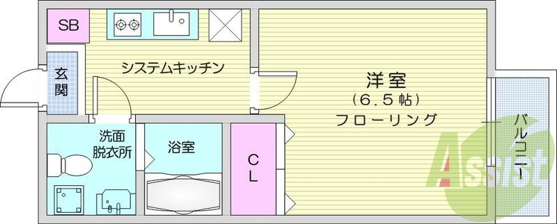 1K、新築、インターネット無料、オートロック、追焚機能