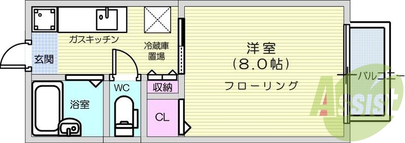 2階の間取り図