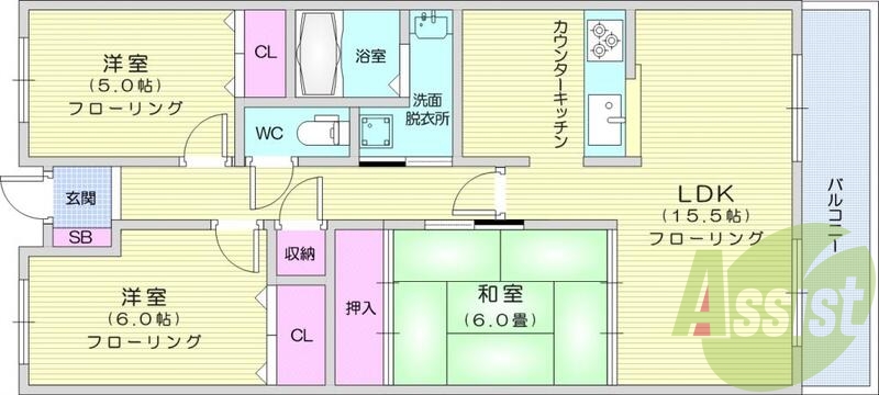 7階の間取り図