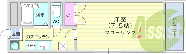 2階の間取り図