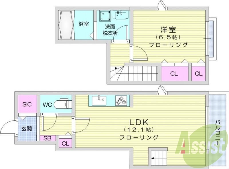 １LDK、エアコン、追い焚き機能、温水洗浄便座